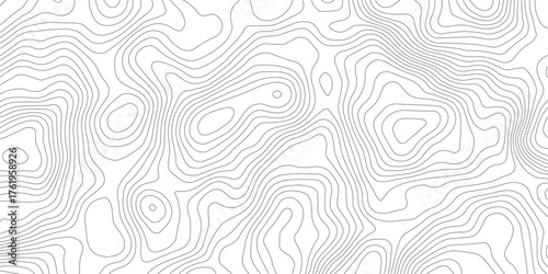 Vector contour topographic map background. Topography and geography map grid abstract backdrop. Vector illustration