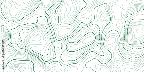 Topographic background and texture, monochrome image. Cartography Background, topographic multicolored linear background for design, abstraction with place for text.