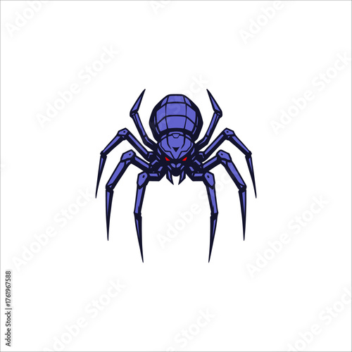 cyberpunk spider hand drawn illustration artwork