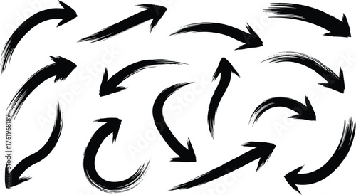 grunge arrow vector. grunge arrow brush.grunge arrow paint