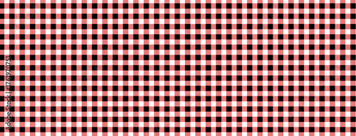 Red checkered pattern tablecloth vektor illustration