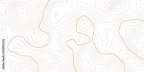 Contour line background graphic. Concept of simple geography and terrain.