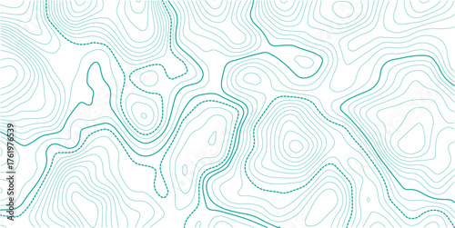Topographic map background geographic line map with elevation assignments. Modern design with White background with topographic wavy pattern design.