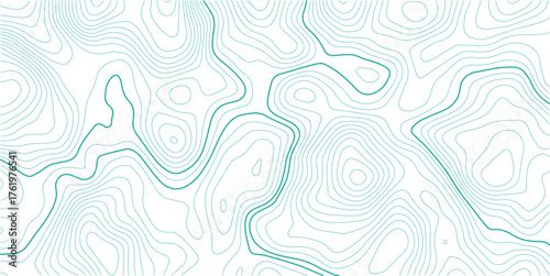 Topographic map background geographic line map with elevation assignments. Modern design with White background with topographic wavy pattern design.