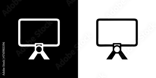 laptop or computer screen vector logo