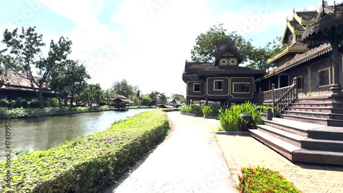 Traditional Thai Architecture by Water