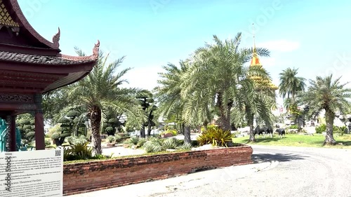 Traditional Asian Pavilion in Garden