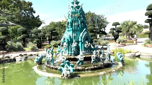 Ornate Fountain with Sculptures