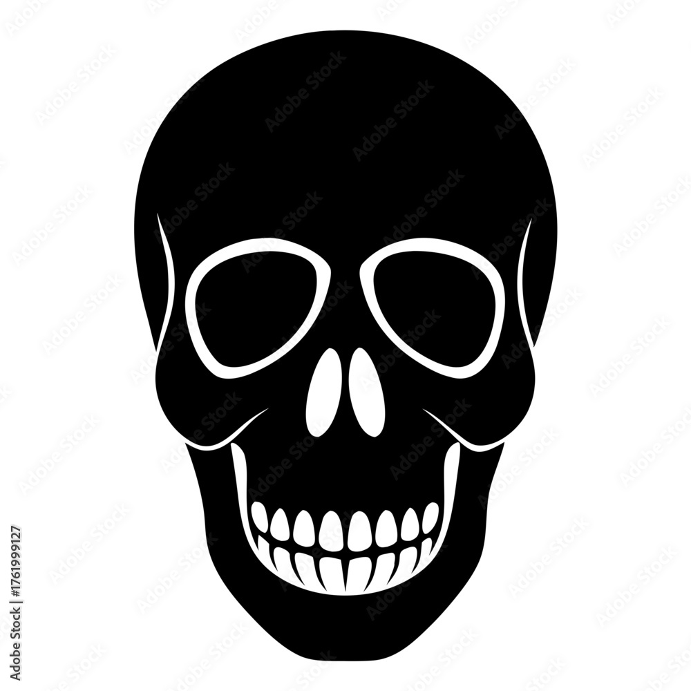 Fototapeta premium human skull vector