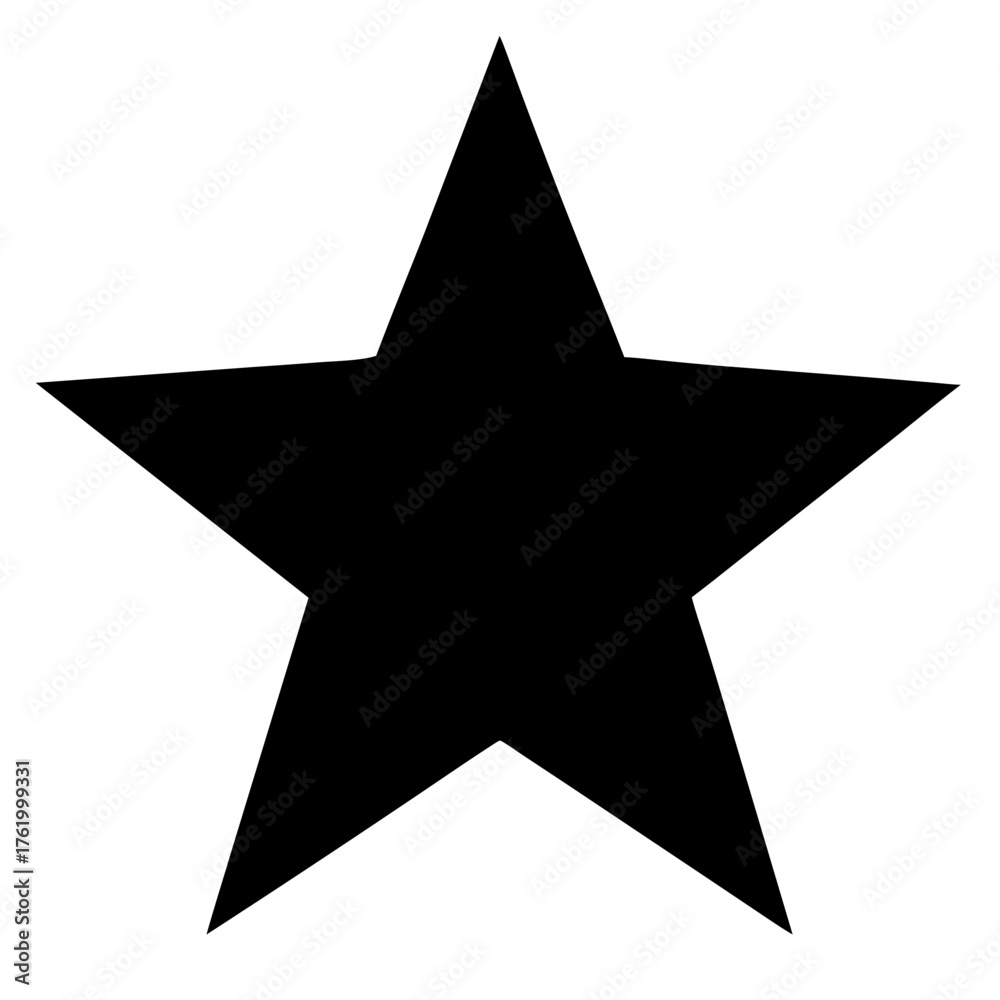 Fototapeta premium silver star on black