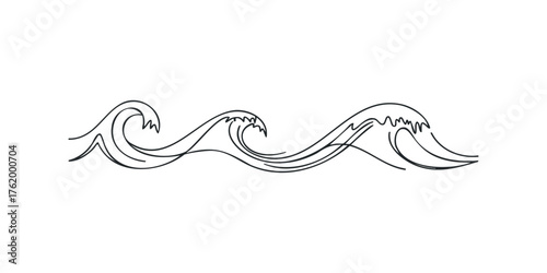 Wave graphic element