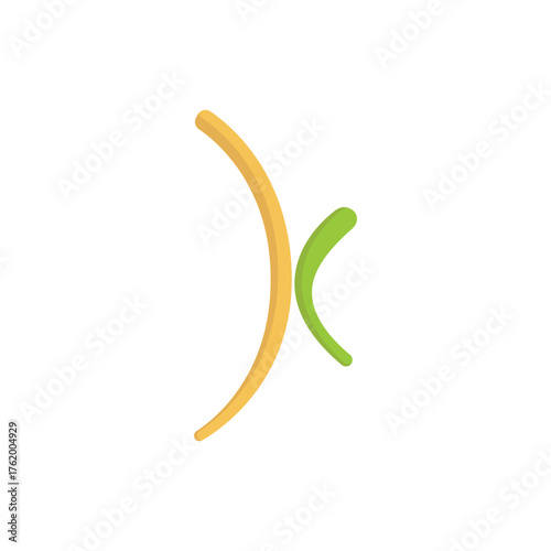 Minimalist Letter X Curve Logo Design