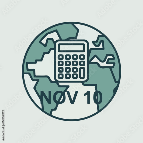 International Accounting Day vector set with modern accountants, cloud ledger, tax tools, audit teamwork, sustainable finance, and digital bookkeeping art.