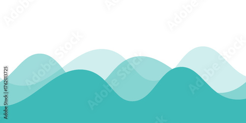 Refreshing shimmering water abstract background frame vector illustration material