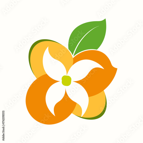 Orchid Flowers Vector Illustration In Elegant Style