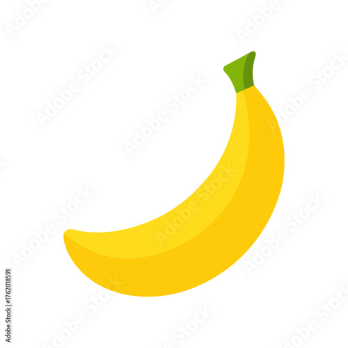 Banana Fruit Vector Illustration On White Background