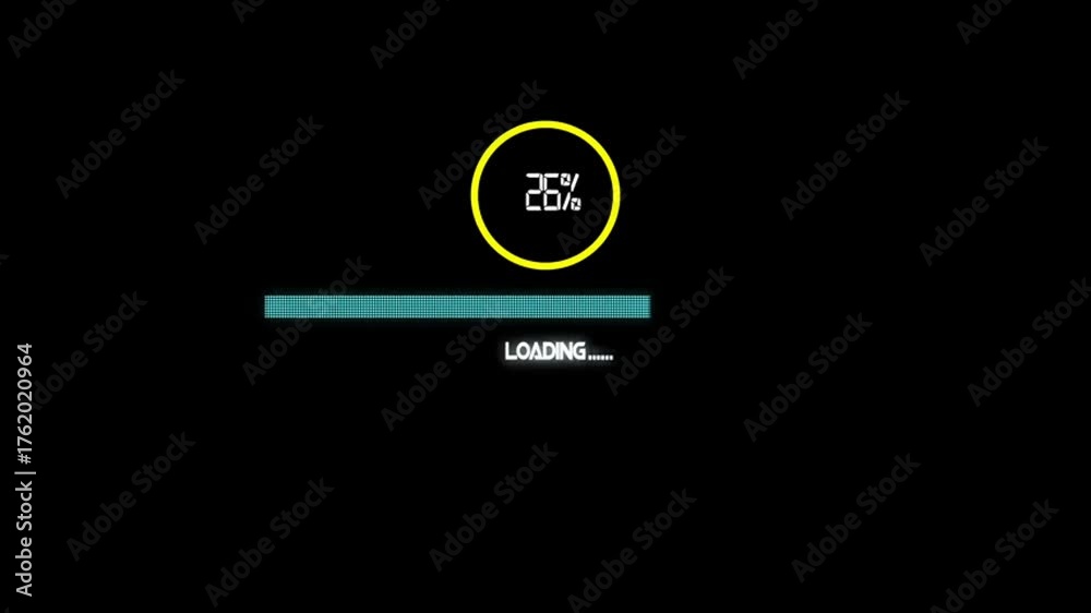 custom made wallpaper toronto digitalLoading Progress Bar Display on Digital Screen with Percentage Indicator, Technology Interface, Modern UI Concept