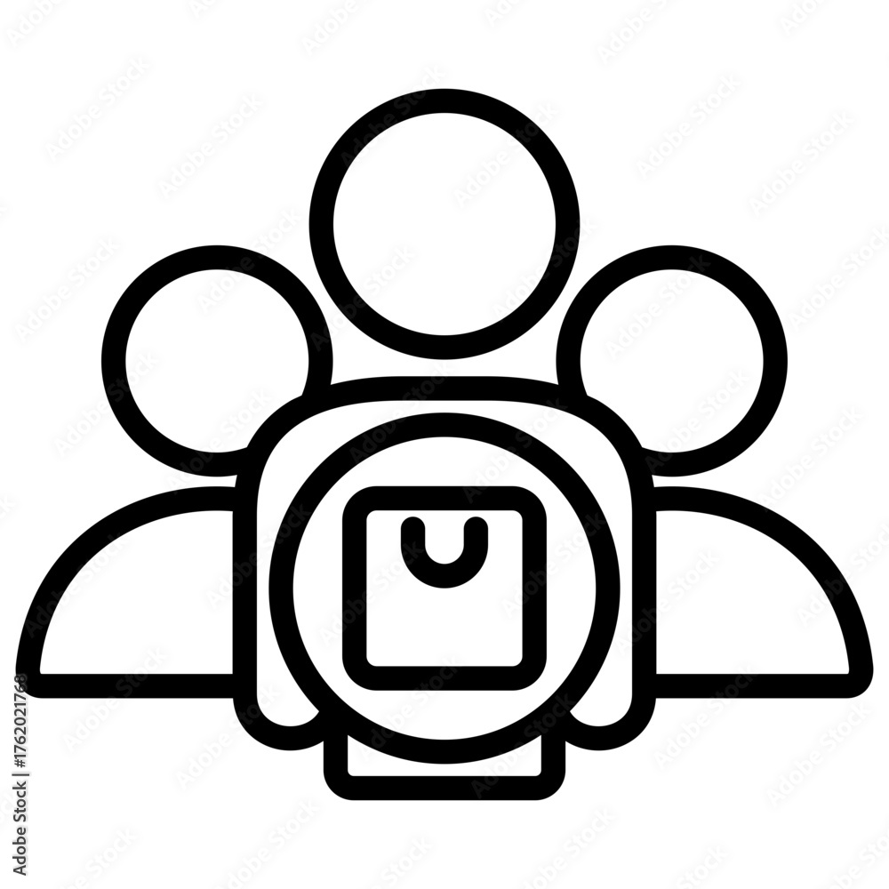 Naklejka premium Collaboration Icon
