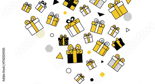 Celebrate with playful gift box design, the perfect touch for birthdays, holidays, or special moments, adding a modern, festive vibe to your project