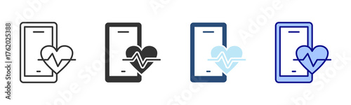 Ehealth Icon Set. Designed In Multi Style