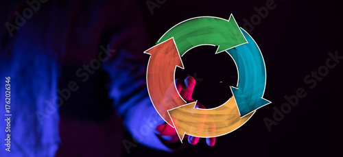 Abstract conceptual image o...