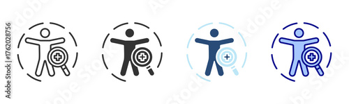 Body Check Icon Set. Designed In Multi Style