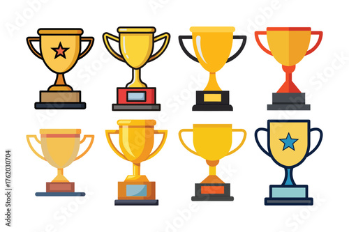 Trophy Cup Vector Collection