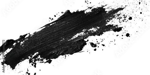 Ink splashes stencil very detailed collection. High quality manually traced. Retro grunge banners set	