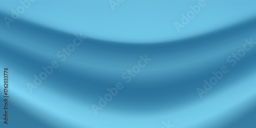 Blue navy studio room. Limbo dark background. Aesthetic Abstract 3d backdrop for product presentation. Minimal wall scene. Showcase, promotion display. Vector stage mockup illustration