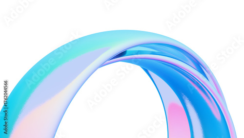 Iridescent Abstract Curve