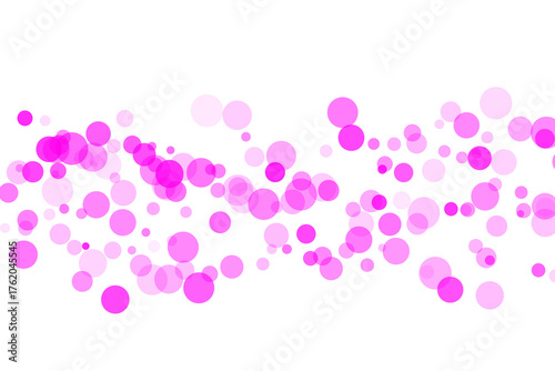 Vibrant Magenta Abstract Shapes on White Background With Cutouts pink geometric