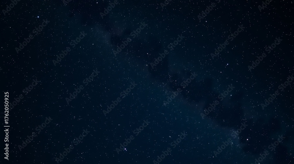 Fototapeta premium Stunning Night Sky Filled With Stars and Galaxies Over a Dark Background for Celestial Photography Lovers