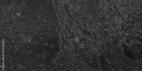 Abstract dark gray organic texture with fluid-like patterns and bubble-like formations creating a complex and moody background for design purposes
