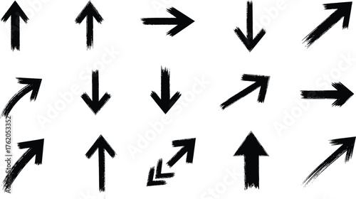 grunge arrow vector. grunge arrow brush.grunge arrow paint