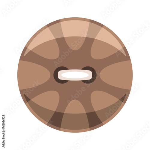 Round sewing button craft item