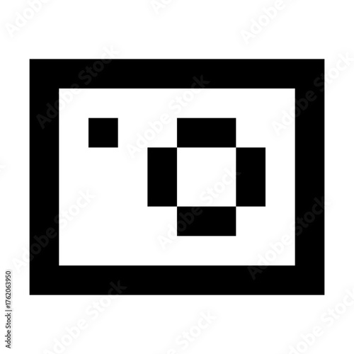 Pixel Art Style Camera Icon