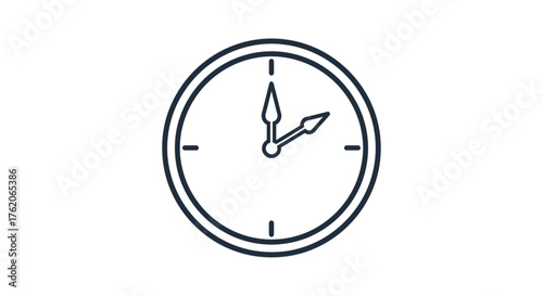Clock icon showing 2 o'clock, indicating time, schedule, or deadline.