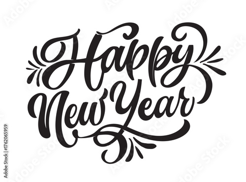 Merry Christmas and Happy New 2026 Year - cute hand drawn doodle lettering postcard. Hello 2026. Holly Jolly, Tis the season.