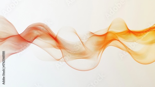 Colorful abstract waves flow gracefully in a soft gradient pattern across a light background