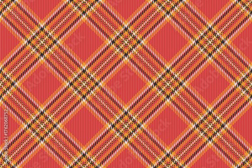 Warm plaid fabric background. Autumnal texture with intersecting lines. Great for digital paper, textile designs, or stylish seasonal projects.