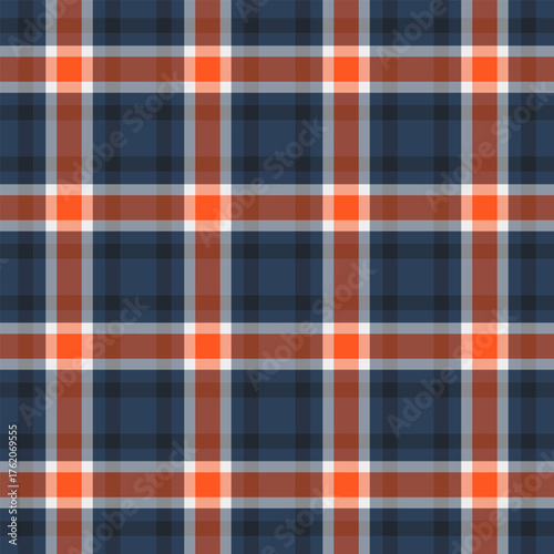 Hippy check fabric tartan, string texture textile plaid. Stroke vector seamless background pattern in red and dark colors.
