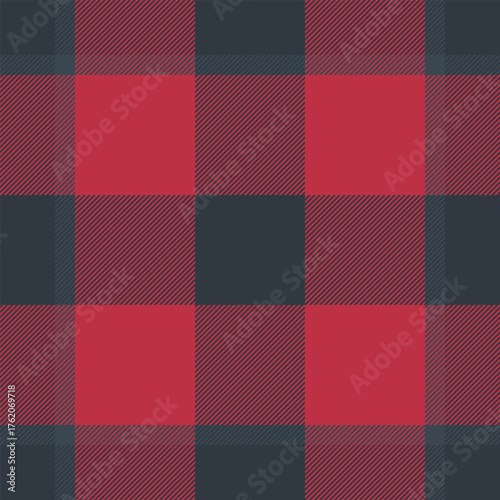 Image check textile plaid, panjabi fabric vector seamless. Famous texture background pattern tartan in dark and red colors.