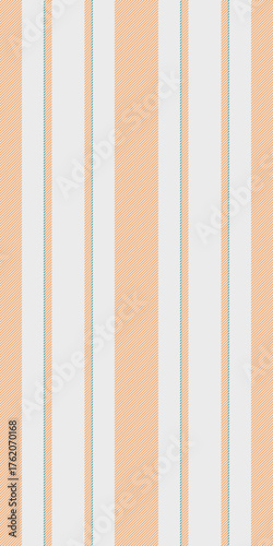 Tale pattern seamless background, down lines vertical fabric. Sustic texture textile stripe vector in white and sandy brown colors.