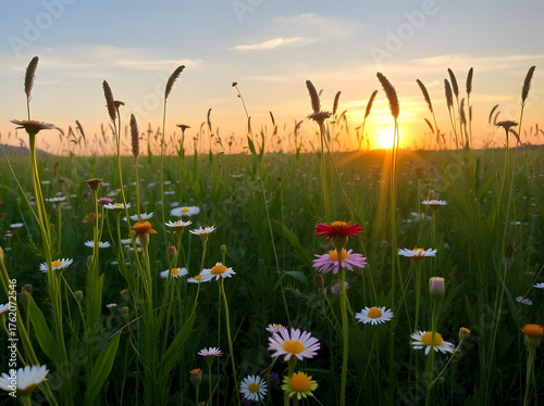 A team of surgeons in blue scrubs and masks working together in a modern operating room with bright lights