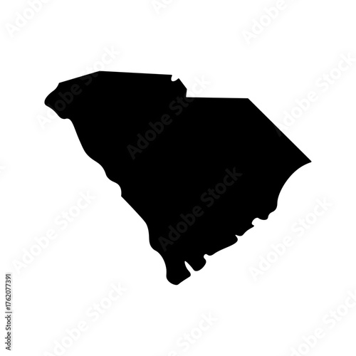 South Carolina state map silhouette