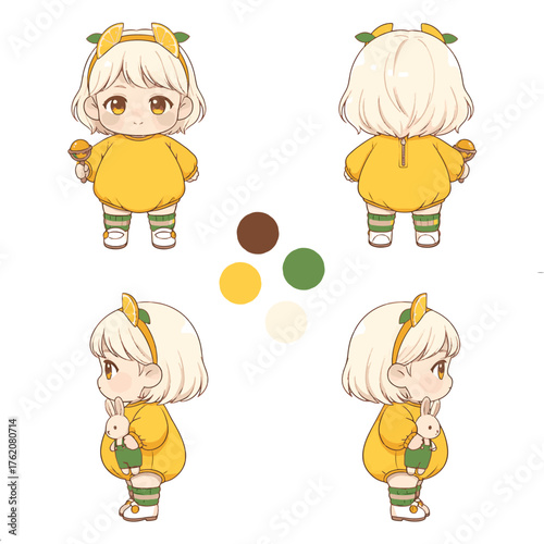 character sheet style chibi