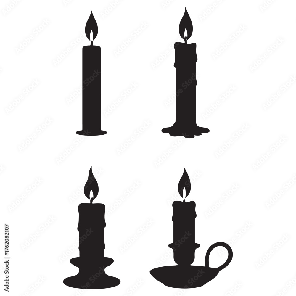 Fototapeta premium set of candles