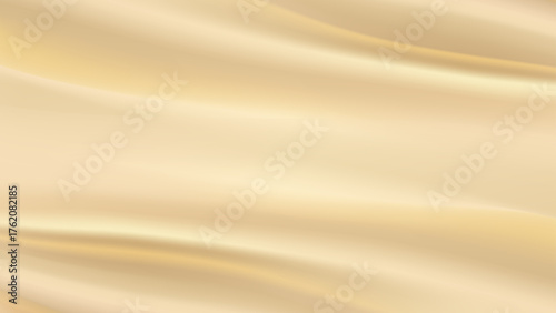 Elegant Gold Silk Drape Background with Smooth Mesh Gradient Texture
