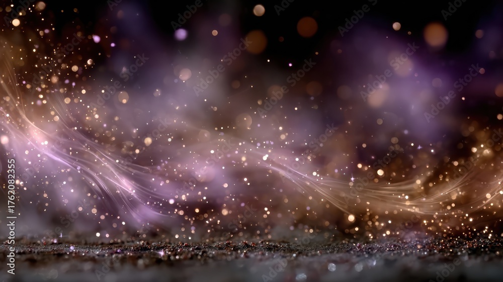 Obraz premium Cristmas or oscars-Inspired Glamorous Night Background with Sparkling Stars