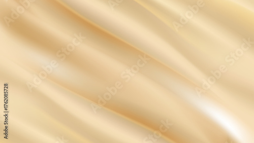 Elegant Gold Silk Drape Background with Smooth Mesh Gradient Texture

